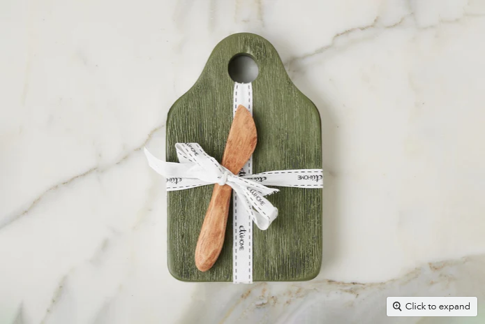 Dutch Cheese Board w/ Spread Spruce Green