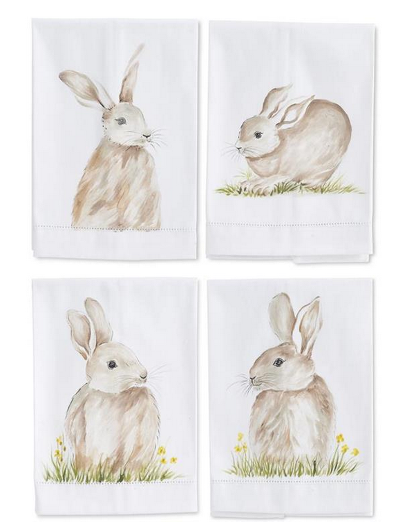 Bunny Cotton Guest Towel-Assorted 4 Styles