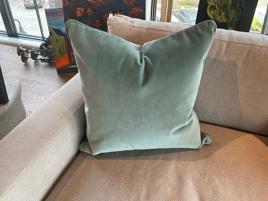 Velvet Dusty Blue-Green 22x22