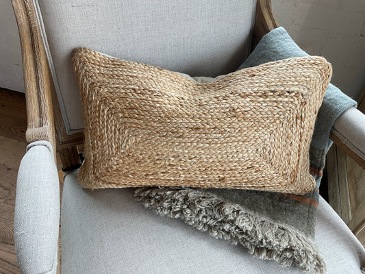 Rowan Braided Natural Pillow