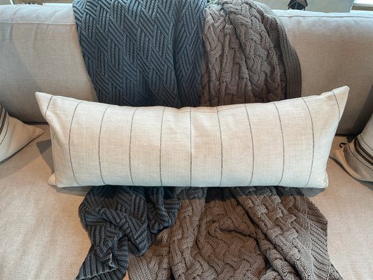 14x36 Pillow in Napa Flax w/ In-14x36