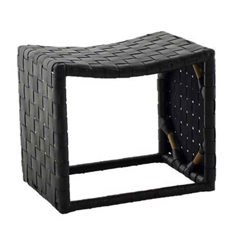 SCH-158050 Leather Woven Stool