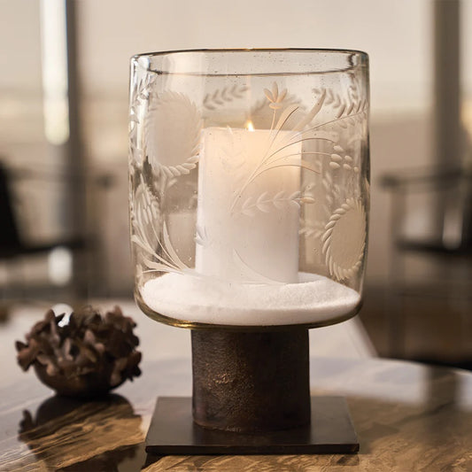 Domenico Hurricane w/sunflower-7"X7"X11"