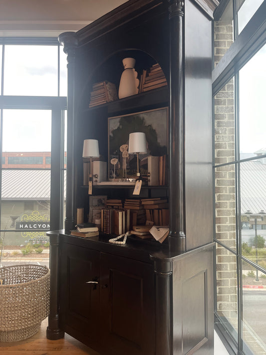 single arch bookcase Armoire -58"X22"X108"