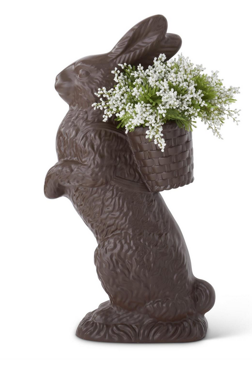 Resin Chocolate Bunny Basket Backpack 34.25"