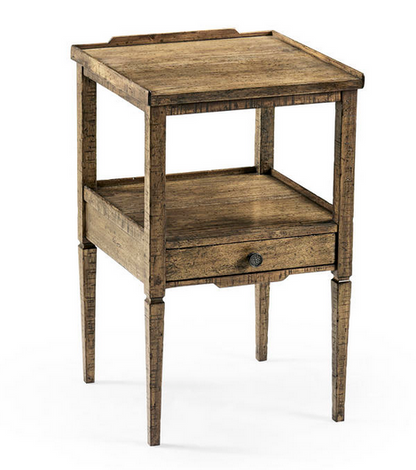 491023-DTM Casual Accents Medium Driftwood Square End Table