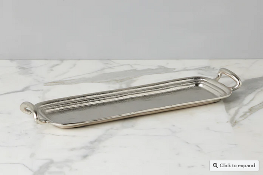 Vintage Metal Hotel Tray, Rectangle