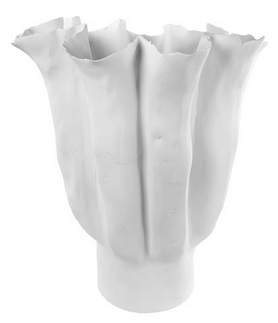 Ceramic Organic Vase Wht18"