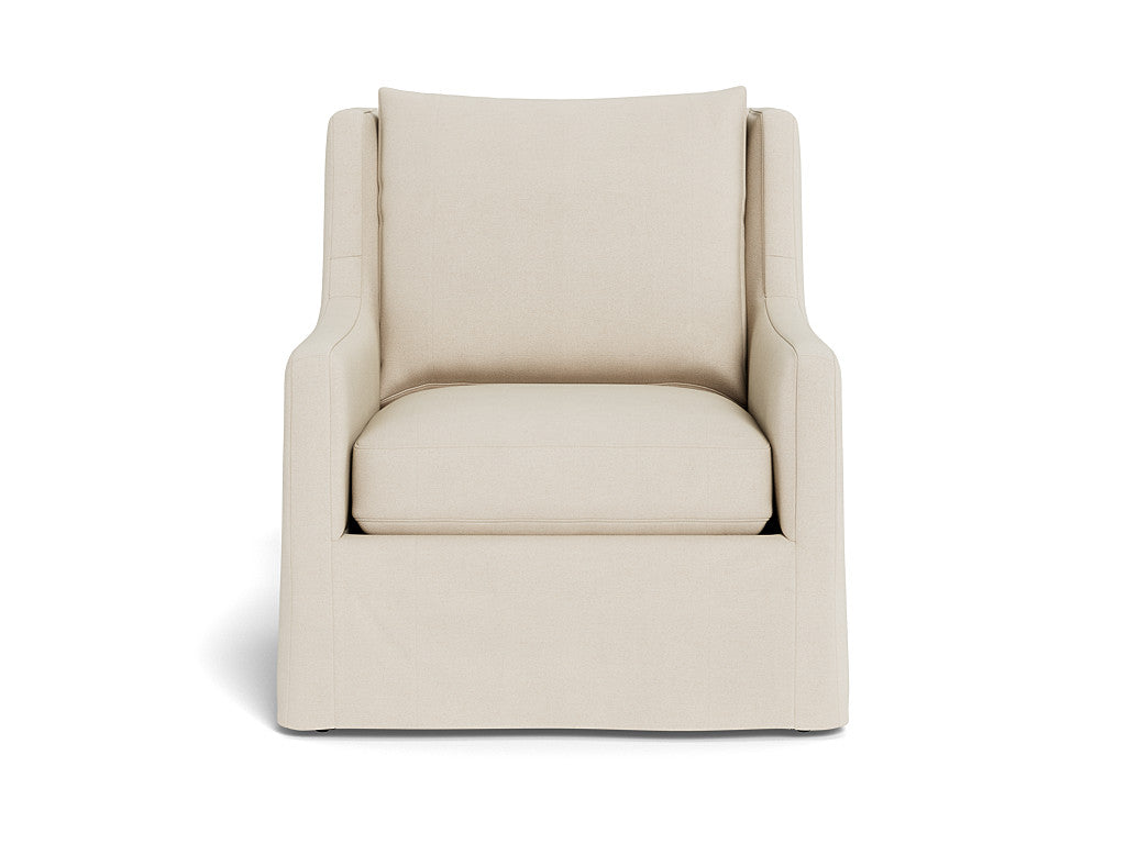 U064503-OD/BASE 1045 Outdoor Slipcover Swivel Chair in Stripe F-001028-2