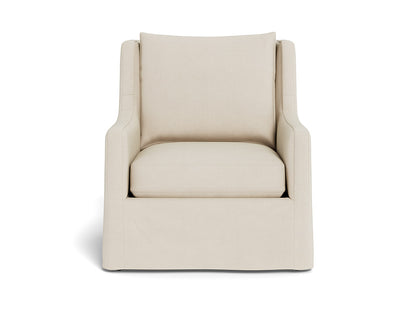 U064503-OD/BASE 1045 Outdoor Slipcover Swivel Chair in Stripe F-001028-2