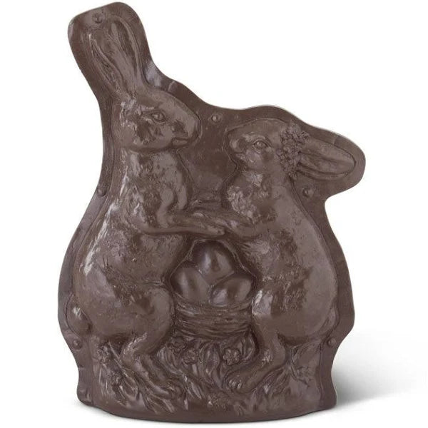 20437B Resin Chocolate Mold Bunny Couple 9.25"