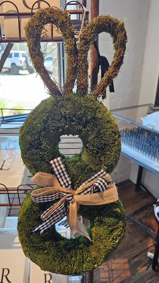 5398A Dried Grass Rabbit w/Bow 22.25"