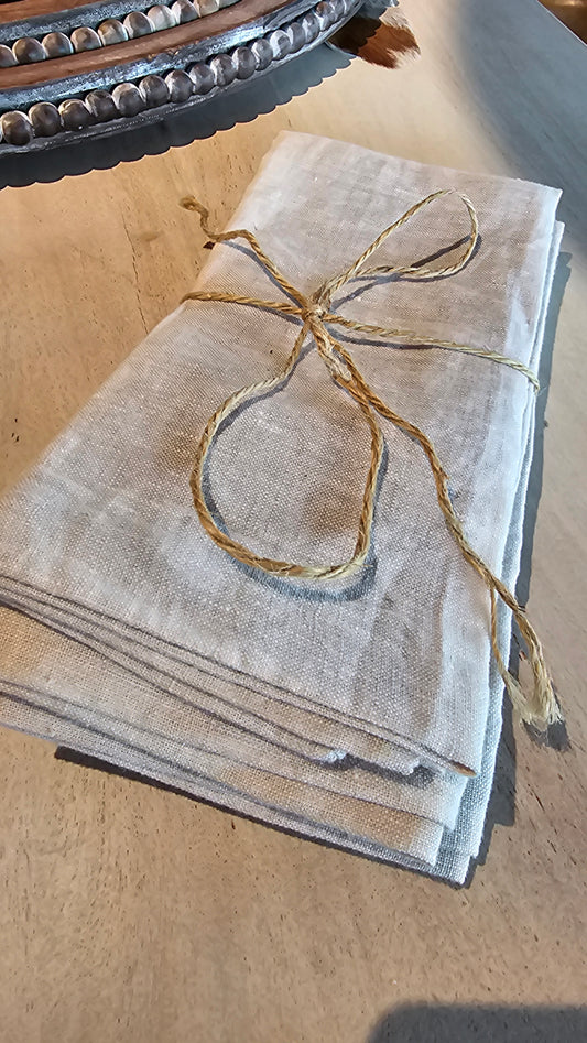 LIN30 Stone Napkin set/4