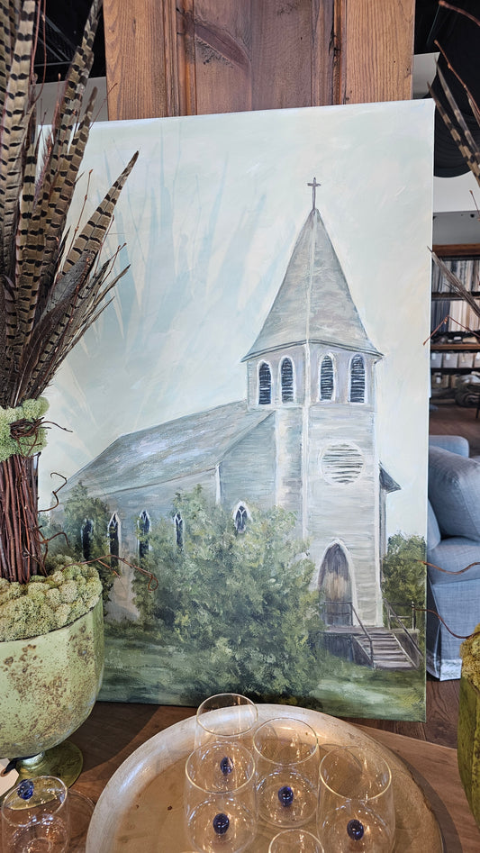 Country Grey Church-Dorothy-24x36