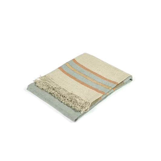 The Belgian Towel Fouta- Multi Stripe 43"x71"